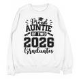 Proud Auntie Of Two 2026 Graduates Graduation Unisex Sweatshirt