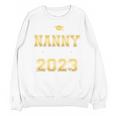 Proud Nanny Of Two 2023 Graduate Class 2023 Graduation Unisex Sweatshirt