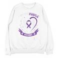 Purple In Memory Of My Uncle Pancreatic Cancer Awareness Unisex Sweatshirt