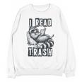Racoon Reading Spicy Smutty Book Booktok I Read Trashy Books Unisex Sweatshirt