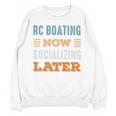 RC Boating Now Minimal Socializing Introvert Vintage Unisex Sweatshirt
