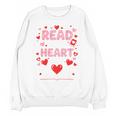 Read Your Heart Out Valentine Reading Book Lover Teacher Premium Tri-Blend Unisex Sweatshirt