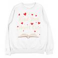 Read Your Heart Out Valentines Day Book And Reading Lovers Unisex Sweatshirt