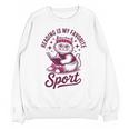 Reading Is My Favorite Sport Cat And Book Lover Women Unisex Sweatshirt