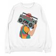 Retro 90s Boombox Nostalgia Party For Music Lovers Men Women Unisex Sweatshirt