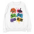 Retro Gamer Controller 80s 90s Video Game Arcade Nostalgia Unisex Sweatshirt