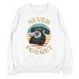 Retro Phone Never Forget Nostalgia Vintage Raglan Baseball Tee Unisex Sweatshirt