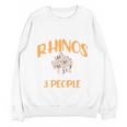 I Like Rhinos And Maybe 3 People Introvert Animal Unisex Sweatshirt I Like Rhinos And Maybe 3 People Introvert Animal Unisex Sweatshirt