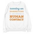Running On Barbecuing Social Introvert Humor Vintage Unisex Sweatshirt