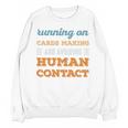 Running On Cards Making Social Introvert Humor Vintage Unisex Sweatshirt Running On Cards Making Social Introvert Humor Vintage Unisex Sweatshirt