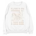 Saddle Up With a Good Book Cowgirl Western Women Vintage Unisex Sweatshirt Saddle Up With a Good Book Cowgirl Western Women Vintage Unisex Sweatshirt