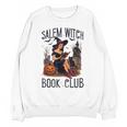Salem Witch Book Club Bookish Retro Halloween Cat Unisex Sweatshirt