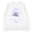 Save Icon IRL Retro Tech Humor Floppy Disk 90s Nostalgia Unisex Sweatshirt