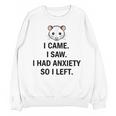 I Came I Saw I Had Anxiety So I Left Introvert Tee Unisex Sweatshirt