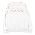 School Librarian Valentines Day Daisy Library Book Lover Premium Unisex Sweatshirt