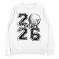 Senior 2026 Golf Player Heart Graduation Girls Teens Unisex Sweatshirt