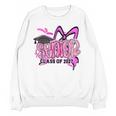 Senior 2027 Class Of 2027 Coquette Girl Pink Graduation 2027 Unisex Sweatshirt