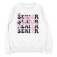 Senior 2027 Class Of 2027 Coquette Pink Bow Graduation 2027 Unisex Sweatshirt