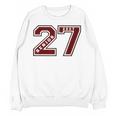 Senior 2027 Maroon Senior Class Of 27 Jersey Graduation Unisex Sweatshirt
