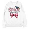 Senior Class Of 2027 Coquette Pink Bow Graduation 2027 Girls Unisex Sweatshirt