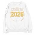 Senior Dad Class Of 2026 Purple Retro Vintage Graduation Unisex Sweatshirt