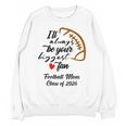 Senior Football Mom Class Of 2026 Graduation Graduate Unisex Sweatshirt