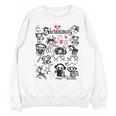 Skelanimals I Bite Vintage Retro Dead Pet Textbook Collage Unisex Sweatshirt