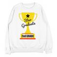 Star Graduate Second Grade Graduation Trophy Cup Unisex Sweatshirt