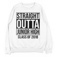 Straight Outta Junior High Graduation Class Of 2018 Unisex Sweatshirt