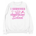 I Survived Cosmetology School Graduation Cosmetology Grad Unisex Sweatshirt