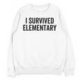 I Survived Elementary Graduation School Student Unisex Sweatshirt