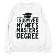 I Survived My Wife's Masters Degree Graduation Class Of 2025 Unisex Sweatshirt