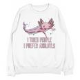I Tried People I Prefer Axolotl Salamander Introvert Raglan Baseball Tee Unisex Sweatshirt