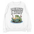 Unearth a Story Frog Reading a Book Summer 2026 Premium Tri-Blend Unisex Sweatshirt Unearth a Story Frog Reading a Book Summer 2026 Premium Tri-Blend Unisex Sweatshirt