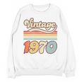 Vintage 1970 Birthday Retro Style 70's Born Nostalgia Outfit Premium Tri-Blend Unisex Sweatshirt Vintage 1970 Birthday Retro Style 70's Born Nostalgia Outfit Premium Tri-Blend Unisex Sweatshirt