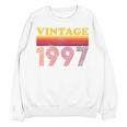 Vintage 1997 Retro Style 90's Born Nostalgia Vibes Birthday Premium Tri-Blend Unisex Sweatshirt