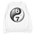 Vintage 6 7 Sketch Yin Yang Namaste Six Seven Nostalgia Unisex Sweatshirt