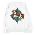 Vintage Carousel Horse Merry Go Round Nostalgia Art Premium Unisex Sweatshirt
