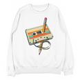 Vintage Pencil Rewind Cassette Tape Nostalgia Party 80s 90s Premium Unisex Sweatshirt