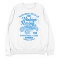 Vintage Racing Automotive Nostalgia Distressed Car Premium Tri-Blend Unisex Sweatshirt