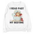 Vintage I Read Past My Bedtime Cute Sleeping Bear Book Lover Unisex Sweatshirt