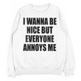 I Wanna Be Nice But Everyone Annoys Me Introvert Unisex Sweatshirt