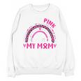 I Wear Pink In Memory Of My Mom Breast Cancer Awareness Raglan Baseball Tee Unisex Sweatshirt