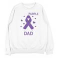 I Wear Purple In Memory Of Dad Pancreatic Cancer Awareness Unisex Sweatshirt I Wear Purple In Memory Of Dad Pancreatic Cancer Awareness Unisex Sweatshirt