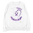 I Wear Purple In Memory Of Friend Epilepsy Awareness Graphic Unisex Sweatshirt