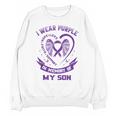 Wear Purple In Memory Of My Son Pancreatic Cancer Awareness Unisex Sweatshirt Wear Purple In Memory Of My Son Pancreatic Cancer Awareness Unisex Sweatshirt