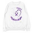 I Wear Purple In Memory Of Uncle Epilepsy Awareness Graphic Unisex Sweatshirt