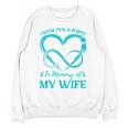 I Wear Teal & Purple In Memory Of My Wife Unisex Sweatshirt I Wear Teal & Purple In Memory Of My Wife Unisex Sweatshirt