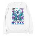 I Wear Teal Purple In Memory Of My Dad Suicide Awareness Unisex Sweatshirt