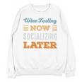 Wine Tasting Now Minimal Socializing Introvert Vintage Unisex Sweatshirt Wine Tasting Now Minimal Socializing Introvert Vintage Unisex Sweatshirt